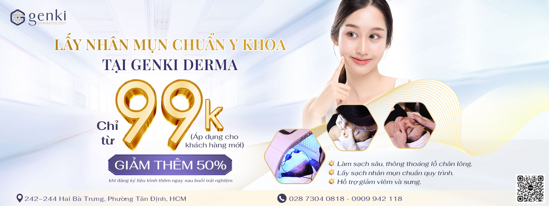 ĐỊA CHỈ LẤY NHÂN MỤN CHUẨN Y KHOA UY TÍN Ở QUẬN 1 