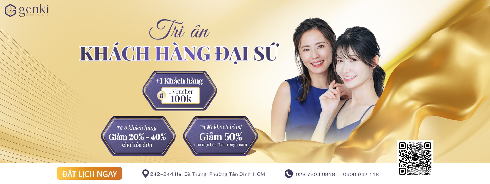 Chương trình Tri ân Khách hàng Đại sứ tại Genki Derma - Giới thiệu càng nhiều, ưu đãi càng cao