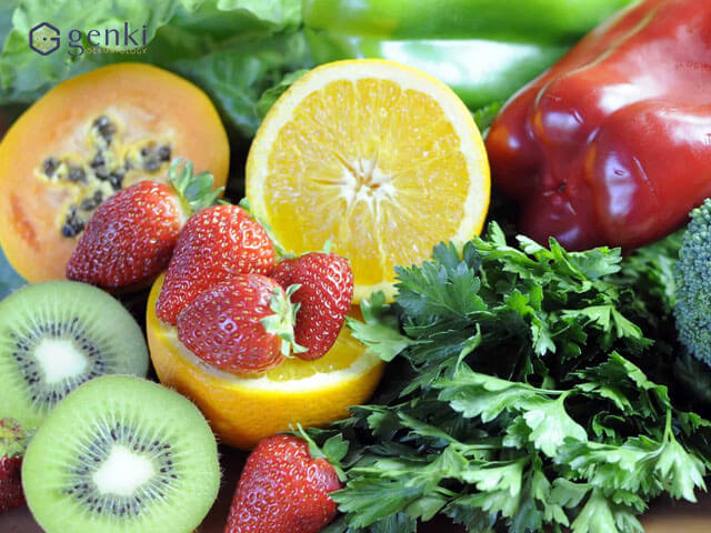 cách ăn uống để trị sẹo lõm bằng việc bổ sung thực phẩm chứa nhiều vitamin C