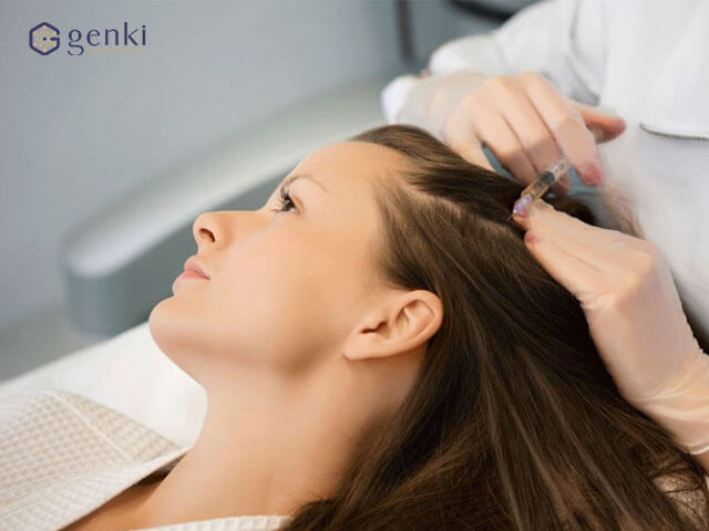 Quy trình thực hiện liệu trình tiêm mọc tóc Mesotherapy tại Genki Derma